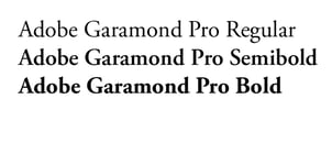 Adobe Garamond